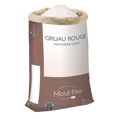 T45 Rouge Flour Whole bag 25 Kg (5 kg per one order) دقيق القمح الأحمر العضوي القاسي