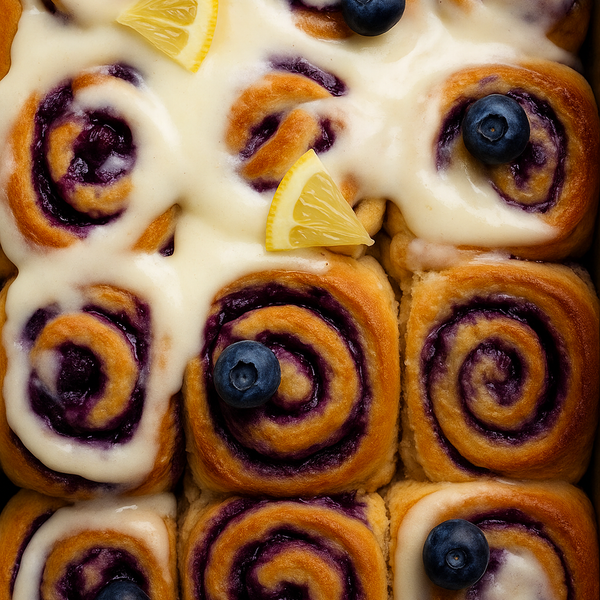 Blueberry Brioche Cinnamon Rolls (9-18 years)